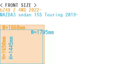 #bZ4X Z 4WD 2022- + MAZDA3 sedan 15S Touring 2019-